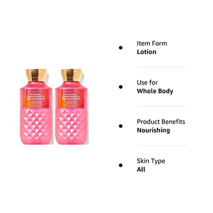 Bath & Body Works and WorksBahamas Passionfruit Banana Flower Super Smooth Lotion Sets Gift For Women 8 Oz -2 Pack (Bahamas Flower), Fl (Pack of 2) 16 Fl Oz