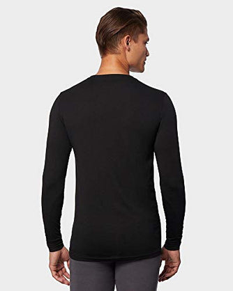32 Degrees Heat Mens Performance Thermal Lightweight Baselayer Vneck Long Sleeve Top