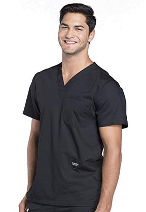 Cherokee V- Neck Men's Scrubs Top with Pockets WW670