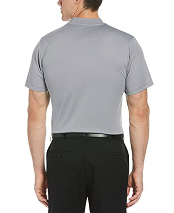 PGA TOUR Men's Pique Short Sleeve Golf Polo Shirt with Casual Collar
