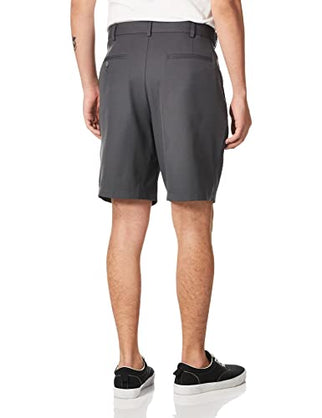 PGA TOUR Men's Double Pleat Golf Short with Active Waistband, 9" Inseam