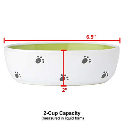 PetRageous Silly Kitty Cat Saucer and Bowl