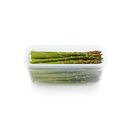 Snapware Total Solution 3.8-Cup Plastic Food Storage Container with Lid, 3.8-Cup Round Meal Prep Container, Non-Toxic, BPA-Free Lid with 4 Locking Tabs, Microwave