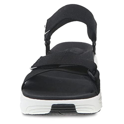 Dansko Racquel Fully Adjustable Sport Sandal for Women – Lightweight EVA Midsole and Rubber Outsole – Natural Arch Technology For Added Support – Hook and Loop Closures