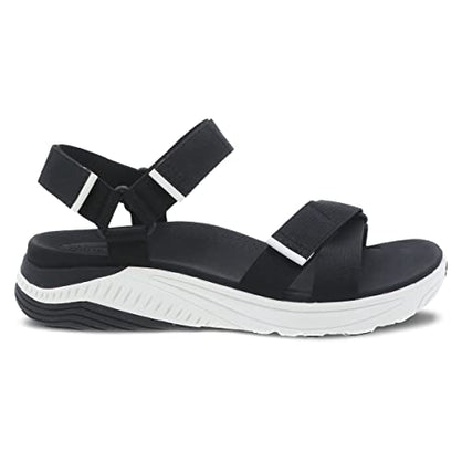 Dansko Racquel Fully Adjustable Sport Sandal for Women – Lightweight EVA Midsole and Rubber Outsole – Natural Arch Technology For Added Support – Hook and Loop Closures