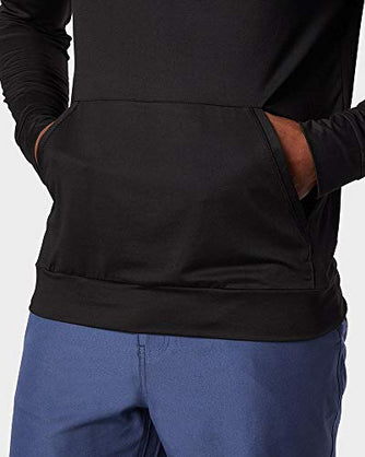 32 DEGREEES Men's Cool Classic Long Sleeve Hooded T-Shirt | Anti-Odor | 4-Way Stretch | Moisture Wicking
