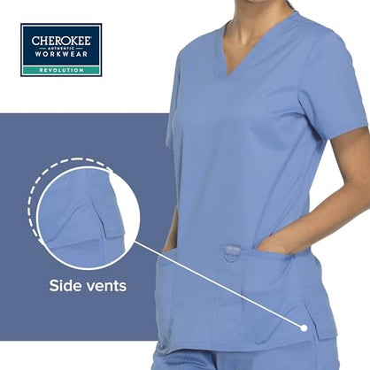 V-Neck Scrubs for Women Workwear Revolution, Soft Stretch, Easy Care WW620