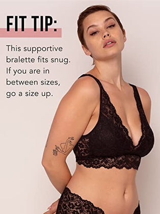Smart & Sexy Signature Lace Deep V, Wireless Bralette for Women, available in Multi Packs