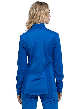 Cherokee Statement Women Warm Up Scrubs Jacket Zip Front CK365