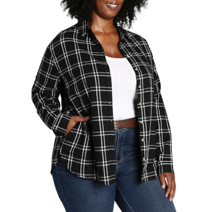Jachs Girlfriend Women's Super Soft Feel Flannel Shirt