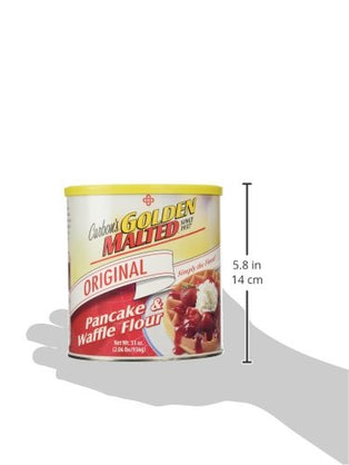 Golden Malted Waffle and Pancake Flour, Original, 33-Ounce