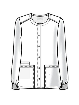 Snap Front Scrub Jackets for Women, Workwear Professionals Soft Stretch WW340