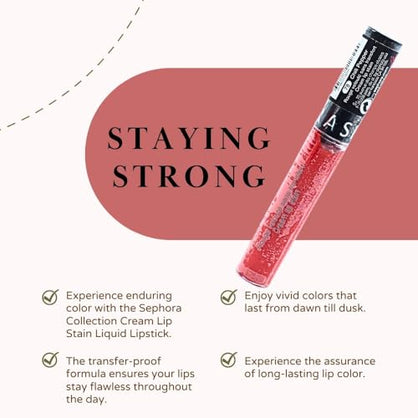 SEPHORA COLLECTION Cream Lip Stain Liquid Lipstick 78 Chili Pepper