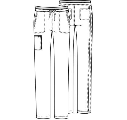 Scrubs for Women Workwear Revolution, Drawstring Cargo Pants Soft Stretch WW105