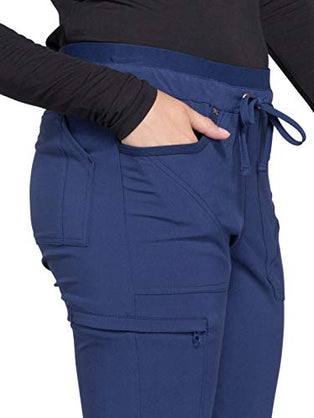 Iflex by Cherokee Scrubs for Women, Drawstring Tapered Leg Scrub Pants CK010