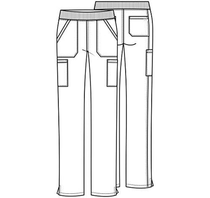 Workwear Professionals Scrubs for Women Pull-On Cargo Pant, Soft Stretch WW170
