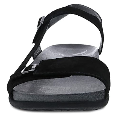 Dansko Jordyn Adjustable Sandal for Women – Leather Linings and Uppers For All-Day Comfort – Dual Density EVA Footbed and Lightweight Rubber Outsole for Long-Lasting Wear