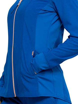 Cherokee Statement Women Warm Up Scrubs Jacket Zip Front CK365