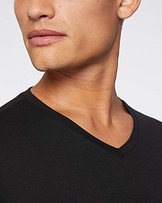32 Degrees Heat Mens Performance Thermal Lightweight Baselayer Vneck Long Sleeve Top