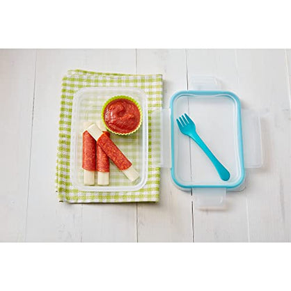 Snapware Total Solution 3.8-Cup Plastic Food Storage Container with Lid, 3.8-Cup Round Meal Prep Container, Non-Toxic, BPA-Free Lid with 4 Locking Tabs, Microwave