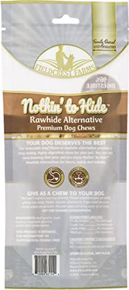 Fieldcrest Farms Nothing to Hide Natural Rawhide Alternative Small Twist Stix for Dogs - (10 Sticks) All Natural Easily Digestible Chews for All Breed Dogs