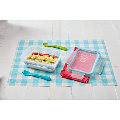 Snapware Total Solution 3.8-Cup Plastic Food Storage Container with Lid, 3.8-Cup Round Meal Prep Container, Non-Toxic, BPA-Free Lid with 4 Locking Tabs, Microwave