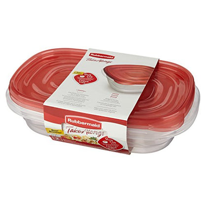 Rubbermaid TakeAlongs Square Food Storage Container, Divided, Single