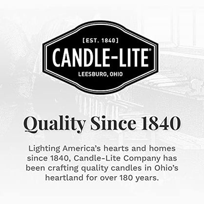 Candle-lite Scented Candles, Pumpkin Nutmeg Pie Fragrance, One 10 oz. Three Wick Aromatherapy Candle with 20-40 Hours of Burn Time, Orange Color