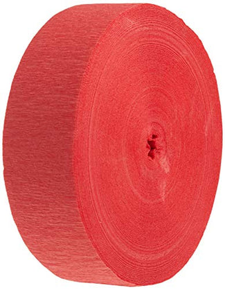 Solid Roll Streamer - 500’ | Textured Crepe Paper Great Hanging Party Decorations & Birthday, Perfect Party Streamer Backdrop, Classroom Supplies & More - 1 Roll