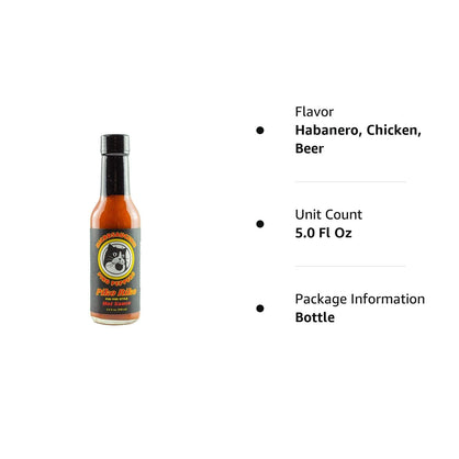 Piko Riko by Microsaucerie Piko Peppers, Mild Heat Hot Sauce With Flavors of Habanero Peppers, Bell Peppers & Beer, Made With All Natural Ingredients, 5 fl oz Bottle (1-Pack)
