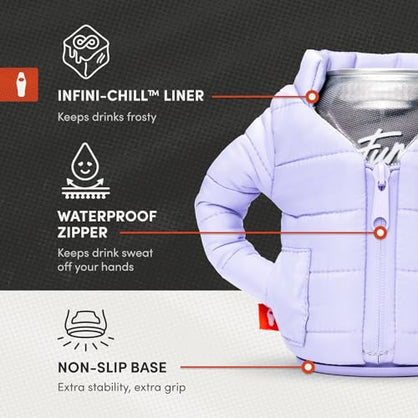 Puffin - The Puffy Beverage Jacket, Insulated Can Cooler