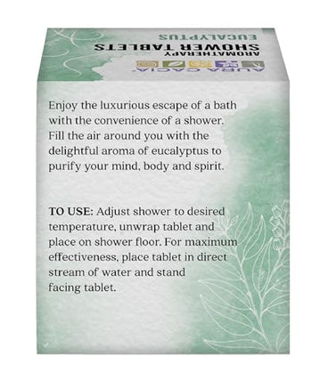 Aura Cacia Aromatherapy Shower Tablets, Reviving Peppermint, 3 ounce (Pack of 3)