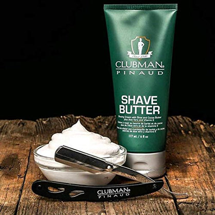 Clubman Shave Butter, Green, 6 Ounce
