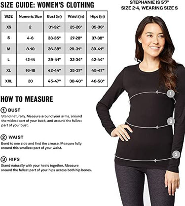 32 Degrees Women's Lightweight Baselayer Mock Top | Long Sleeve | Form Fitting | 4-Way Stretch | Thermal