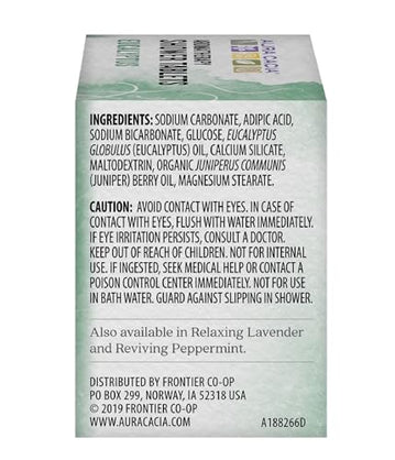 Aura Cacia Aromatherapy Shower Tablets, Reviving Peppermint, 3 ounce (Pack of 3)