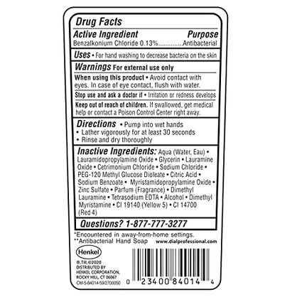 Dial Professional Gold Antibacterial Liquid Hand Soap, 1 Gallon Refill