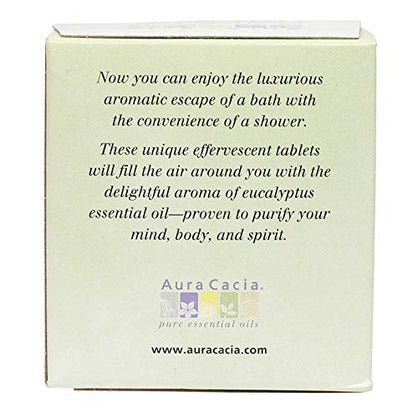Aura Cacia Aromatherapy Shower Tablets, Reviving Peppermint, 3 ounce (Pack of 3)