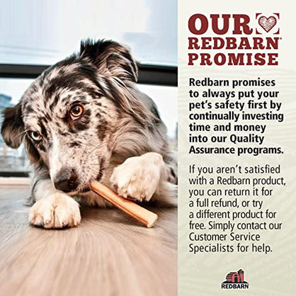 Redbarn All-Natural Large Beef Collagen Sticks for Dogs - Long Lasting Low-Odor Single Ingredient Chews - Alternative to Traditional Rawhide & Bully Sticks - Supports Healthy Joints, Skin, & Coat