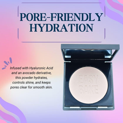 HUDA BEAUTY Easy Bake and Snatch Pressed Talc-Free Brightening and Setting Powder Cupcake