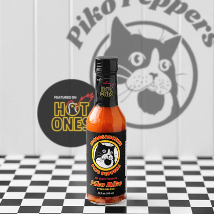 Piko Riko by Microsaucerie Piko Peppers, Mild Heat Hot Sauce With Flavors of Habanero Peppers, Bell Peppers & Beer, Made With All Natural Ingredients, 5 fl oz Bottle (1-Pack)