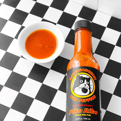 Piko Riko by Microsaucerie Piko Peppers, Mild Heat Hot Sauce With Flavors of Habanero Peppers, Bell Peppers & Beer, Made With All Natural Ingredients, 5 fl oz Bottle (1-Pack)
