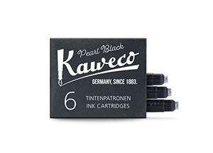Kaweco Fountain Pen Ink Cartridge - Black - Pack of 6