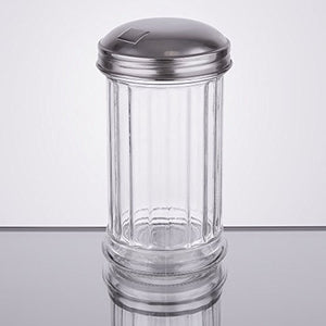 Royal Industries Glass Sugar Pourer, 12oz, Clear