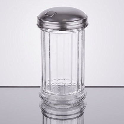 Royal Industries Glass Sugar Pourer, 12oz, Clear