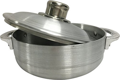 Wee's Beyond 6632-22 Heavy Gauge Caldero Dutch Oven with Aluminum Lid, Silver