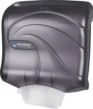 San Jamar T1759TBK Ultrafold Multifold/C-Fold Towel Dispenser, Oceans, Black Pearl