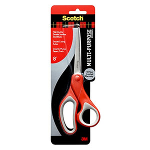 Scotch 8 Inch Multi-Purpose Scissors, Great for Everyday Use (1428)