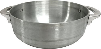 Wee's Beyond 6632-22 Heavy Gauge Caldero Dutch Oven with Aluminum Lid, Silver