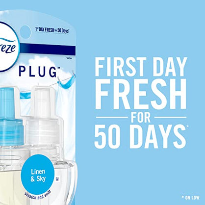 Febreze Fade Defy PLUG Air Freshener & Odor Fighter Starter Kit with Gain Original (1) .87 fl. oz. Oil Refill