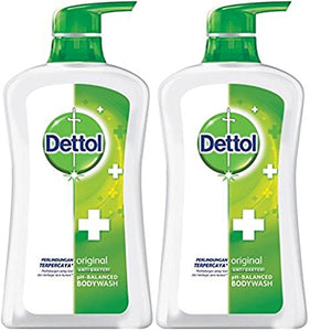 Dettol Anti Bacterial pH-Balanced Body Wash, Original, 21.1 Oz/625 Ml (Pack of 2)